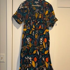 Kemi Telford Ecclectic Drawstring Statement Dress